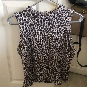 Cheetah print blouse